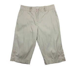 Women's capri pants pedal pushers beige JESSICA sport sz 12